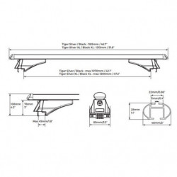 Strešný nosič Kia Niro (DE) (2016-2021) Tiger Silver