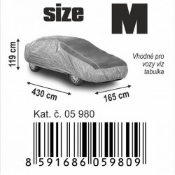Ochranná autoplachta proti krupobitiu M 430×165×119cm