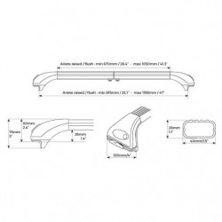 Strešný nosič Hyundai ix35 (Flush rail) (2010-2015) Ariete
