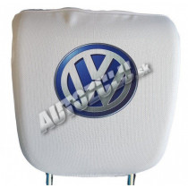 Poťah na hlavovú opierku-biela Volkswagen 2 ks