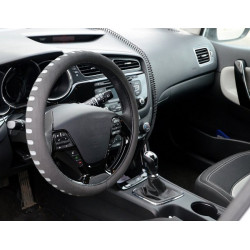 Poťah volantu penovy, šedý 37-39cm