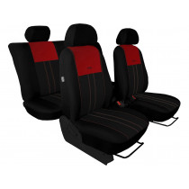 Autopoťahy Tuning Due bordovo-čierne (velour-textil)