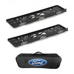 2x podložky ŠPZ  a taška FORD - sada