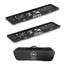 2x podložky ŠPZ  a taška OPEL- sada