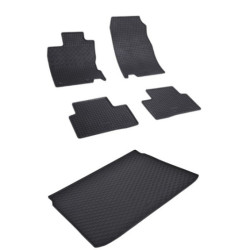 Rohože a vanička pre Renault Kadjar 2015- horná poloha kufra