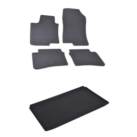 Rohože a vanička pre Hyundai i20 2020- horná a dolná poloha kufra