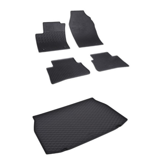 Rohože a vanička pre Toyota C-HR 2016- horná poloha kufra