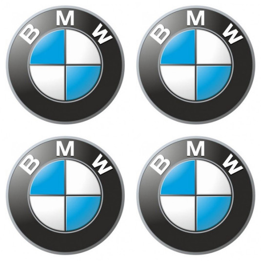 Samolepky živicové 3D BMW 4ks