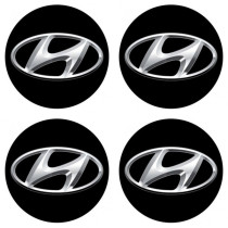 Samolepky živicové 3D HYUNDAI 4ks