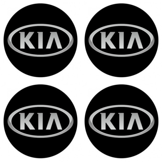 Samolepky živicové 3D KIA 4ks