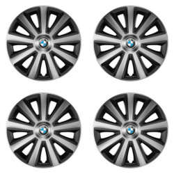 Puklice pre BMW 14 Aviator carbon silver&black