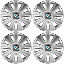 Puklice pre BMW 15 Aviator carbon silver