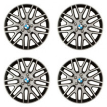 Puklice pre BMW 15 Dakar NC silver and black