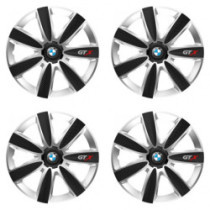 Puklice pre BMW 15 GTX CARBON silver/black