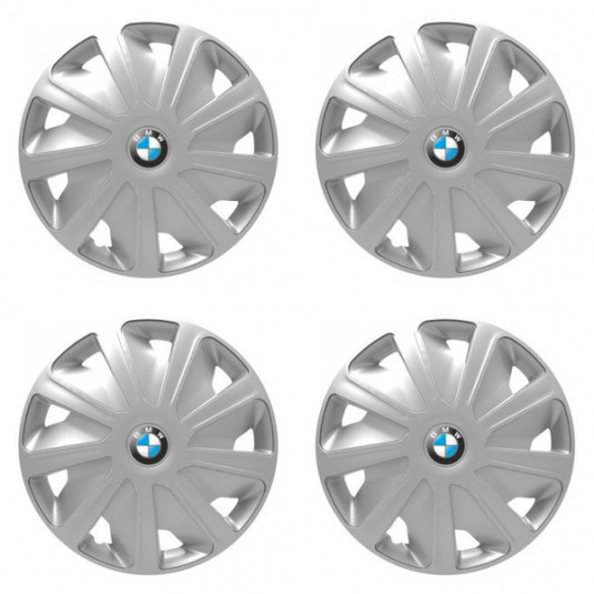 Puklice pre BMW pre dodávky 15 Craft silver