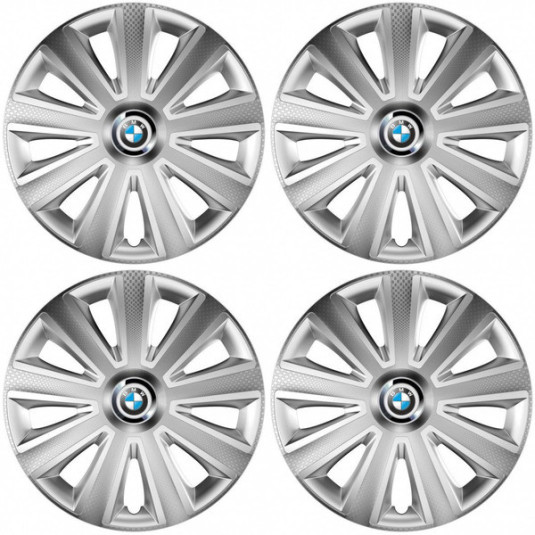 Puklice pre BMW 16 Aviator carbon RC 16 silver