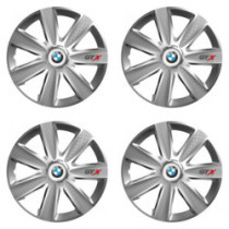 Puklice pre BMW 16 GTX CARBON silver