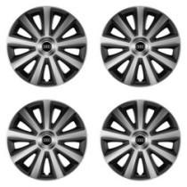 Puklice pre Audi 14 Aviator carbon silver&black