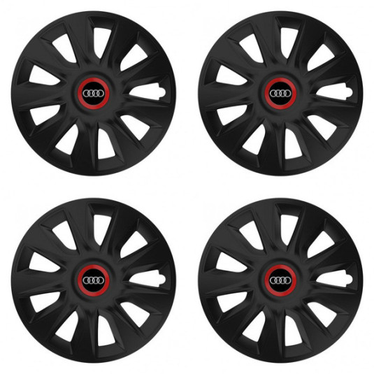 Puklice pre Audi 15 STRATOS RR black