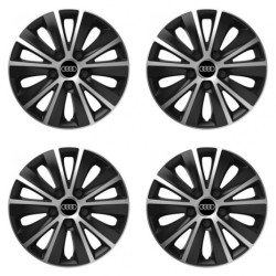 Puklice pre Audi 16 RAPIDE silver and black