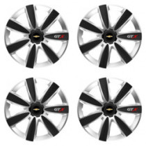 Puklice pre Chevrolet 15 GTX CARBON silver/black