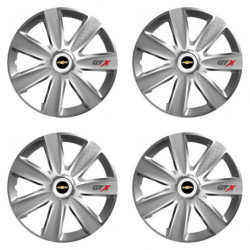 Puklice pre Chevrolet 15 GTX CARBON silver
