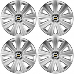 Puklice pre Chevrolet 16 Aviator carbon RC 16 silver