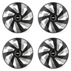 Puklice pre Chevrolet 16 Vector RC black and silver