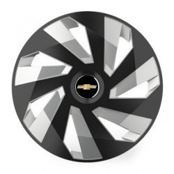 Puklice pre Chevrolet 16 Vector RC black and silver