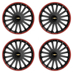 Puklice pre Chevrolet 16 CRYSTAL RO black