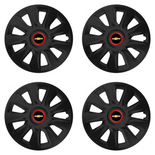 Puklice pre Chevrolet 17 STRATOS RR black