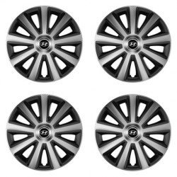 Puklice pre Hyundai 14 Aviator carbon silver&black