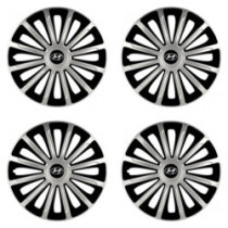 Puklice pre Hyundai 15 TREND silver and black