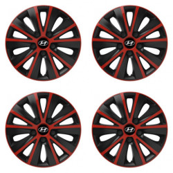 Puklice pre Hyundai 15 RAPIDE red and black