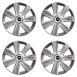 Puklice pre Hyundai 16 GTX CARBON silver