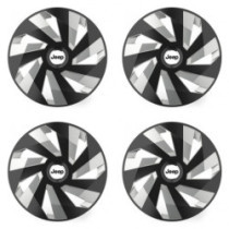 Puklice pre Jeep 14 Vector RC black and silver