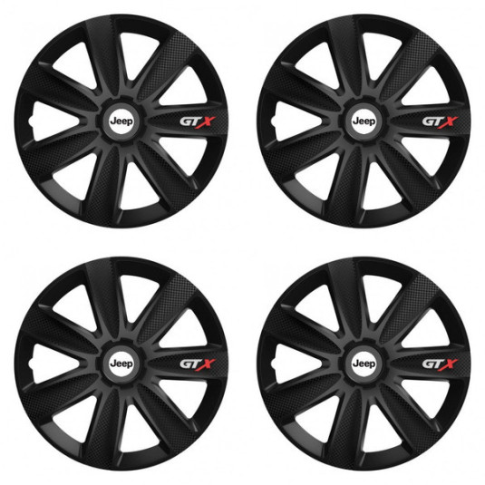 Puklice pre Jeep 14 GTX CARBON black
