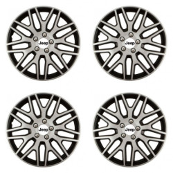 Puklice pre Jeep 15 Dakar NC silver and black