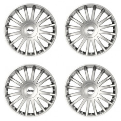 Puklice pre Jeep 15 CRYSTAL silver
