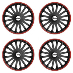 Puklice pre Jeep 15 CRYSTAL RO black