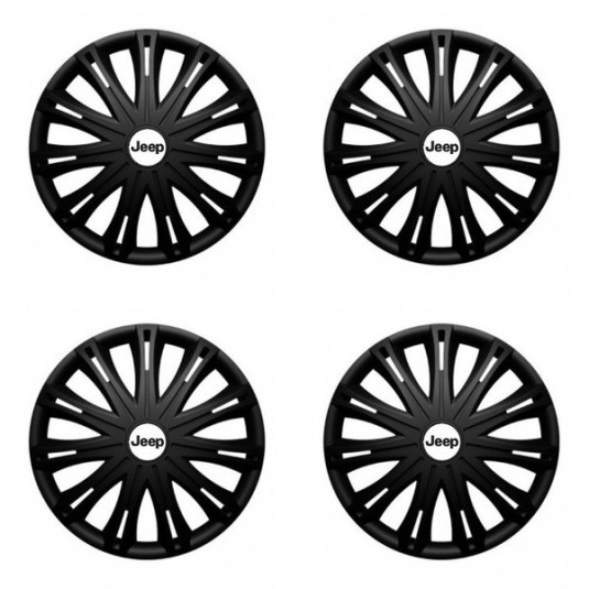 Puklice pre Jeep 16 SPARK BLACK