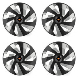 Puklice pre Cupra 14 Vector RC black and silver