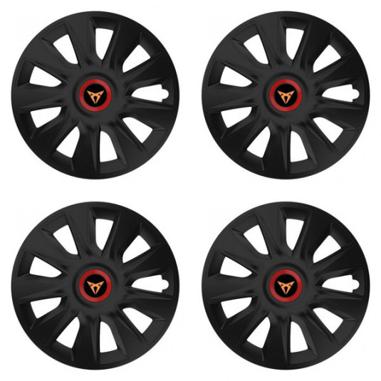 Puklice pre Cupra 17 STRATOS RR black