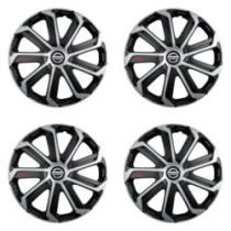 Puklice pre Nissan 14 Evo black&silver