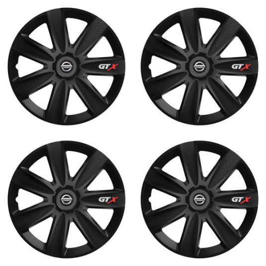 Puklice pre Nissan 14 GTX CARBON black