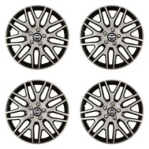 Puklice pre Nissan 15 Dakar NC silver and black