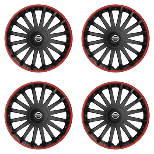 Puklice pre Nissan 15 CRYSTAL RO black