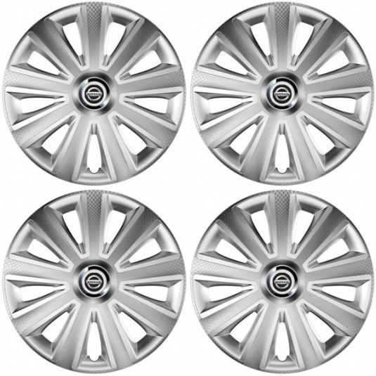 Puklice pre Nissan 16 Aviator carbon RC 16 silver