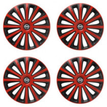 Puklice pre Nissan 16 TREND red and black