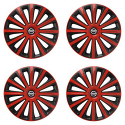 Puklice pre Nissan 16 TREND red and black